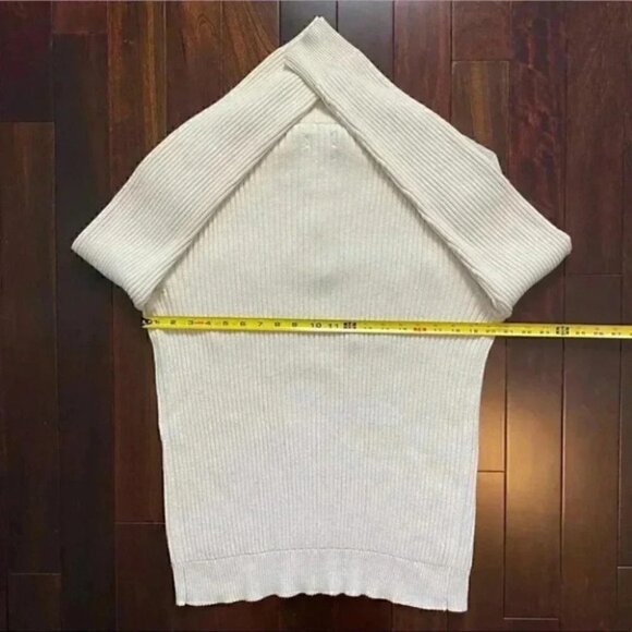 American Rag Mens Sweater 1/4 Zip Ribbed Cotton Pullover Beige Size Large - Picture 12 of 16